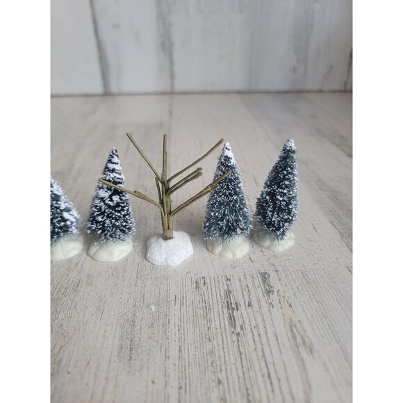 Lemax Mini snow bristle tree bare branch set village accessory xmas - Picture 3 of 6
